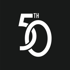 50 years anniversary vector logo