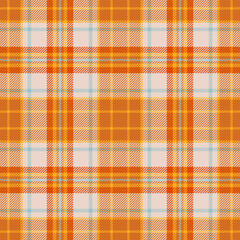 New year check fabric seamless, endless plaid textile vector. Rustic tartan texture pattern background in chocolate and light colors.