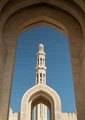 The Grand Sultan Qaboos Mosque in Muscat, Oman, is a breathtaking example of Islamic architecture, renowned for its stunning design and peaceful ambiance.