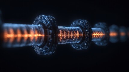 A long, glowing tube of some sort