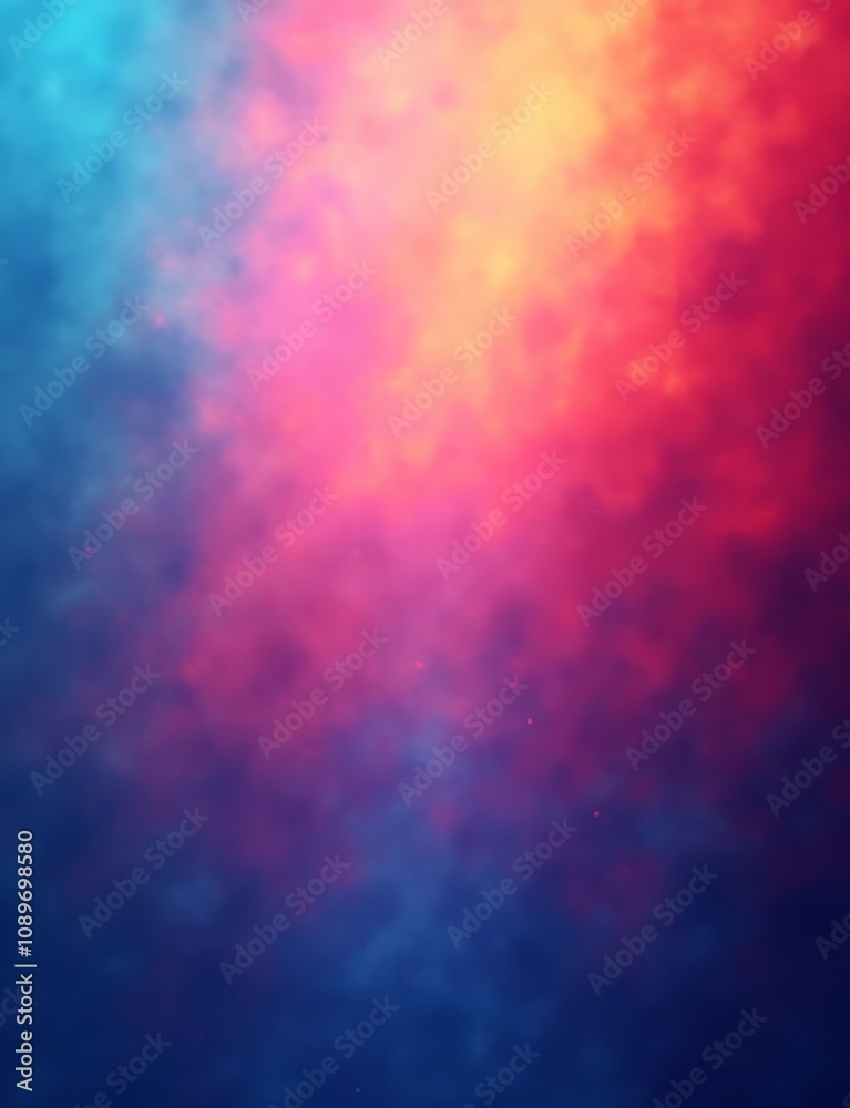Poster Colorful abstract backgrounds feature light, bright gradients in shades of blue and red with a noisy texture effect for headers or posters.