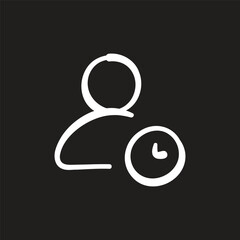 single marketing icon illustration with white marker drawing style