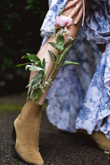 Flowers in boots 