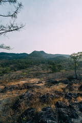 sunset in the mountains