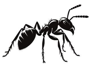 ant isolated on white background