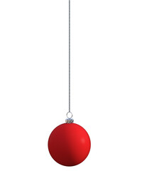 palle di natale addobbo per albero di natale su fondo trasparente isolato 