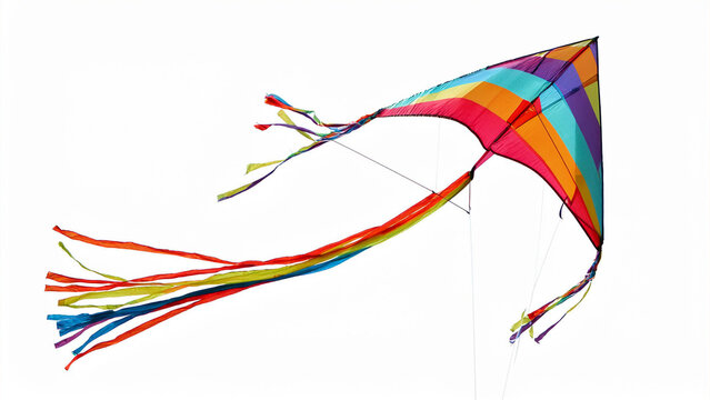 Pipa colorida voando no ar, isolada em fundo branco, Brincadeira de crian&ccedil;a, soltar pipa, pandorga, papagaio., Raia, Curica, C&acirc;ngula, Jamanta, Pepeta, Casqueta, Cometa, Chambeta.