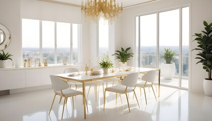 Obraz premium Photo interior modern design room 3d illustration 