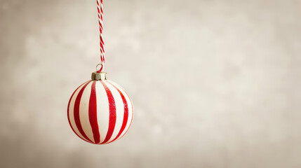 red christmas ball on white background
