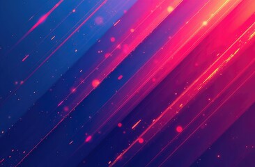 Obraz premium This is a vibrant abstract background featuring diagonal stripes with a gradient transition from blue to red tones