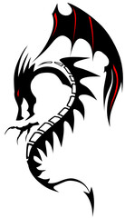 Dragon tribal tatouage tattoo dessin