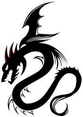 Dragon tribal tatouage tattoo dessin