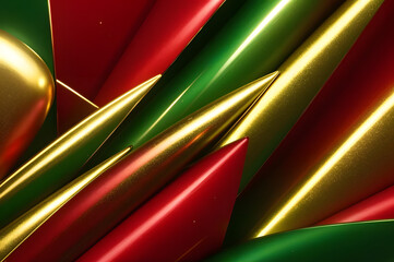 Red and green patterned background
