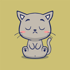 cartoon, cute, character, funny, illustration, anime, cat, pet, kitten, happy, animal, kitty, baby, adorable, design, kawaii, isolated, fun, orange, art, vector, holiday, doodle, sticker, beautiful