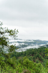 Obraz premium clouds over the mountains in the morning