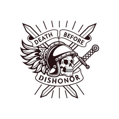Death Before Dishonor T-shirt Design Template