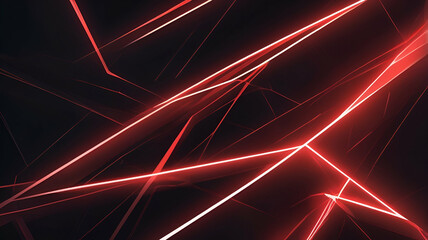 red, white Dynamic Geometric Abstract Design with Neon Glow, Grainy Texture, and Smooth Color Transitions