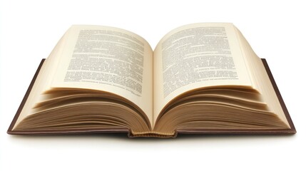 Fototapeta premium Open antique book displaying aged pages and text
