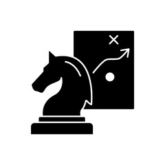 strategy concept line icon. Simple element illustration. strategy concept outline symbol design.