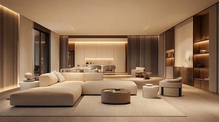 Fototapeta premium Beautiful Colored Mockup Bedroom Interior Blank Poster Decoration Art Background Image, generative AI