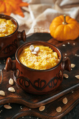 rice porridge with pumpkin