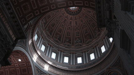 Sklepienie kopuły w bazylice św. Piotra w Rzymie © ukasz
