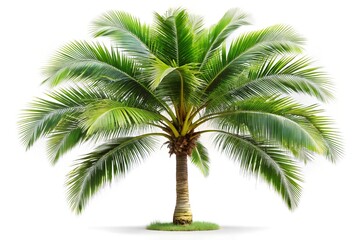 Obraz premium palm tree on white background