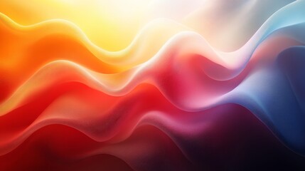 Fototapeta premium Vivid waves of red, orange, and blue intertwine for a dynamic visual experience