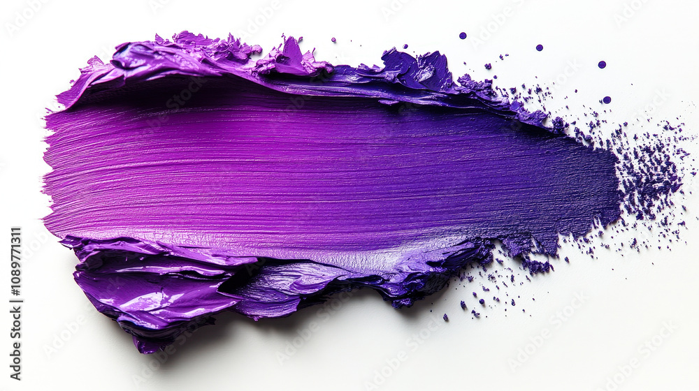 Aufkleber a rich purple paint spread demonstrates artistic texture and depth, creating an engaging visual expe