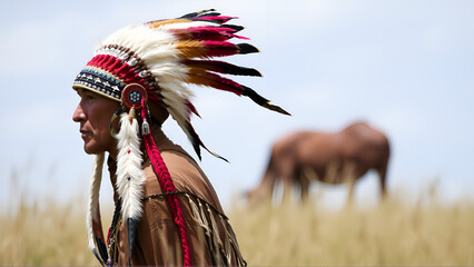 native american indian chief headdress