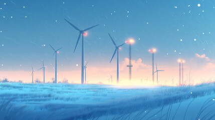 Snowy Wind Farm
