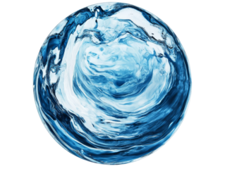 Beautiful blue swirling abstract art design