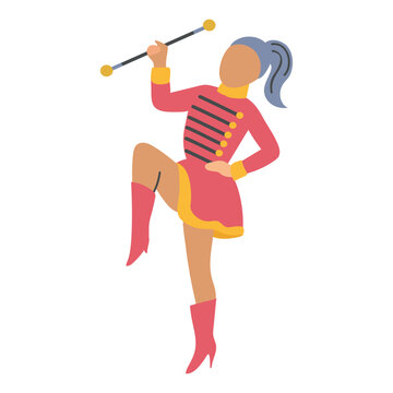 recommend clip art: Majorette icon clipart avatar logotype isolated illustration