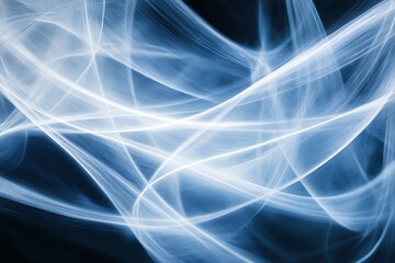 Subtle glowing silver lines on a navy-to-black gradient canvas