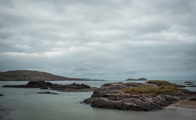 view with sea, mountains and islands 