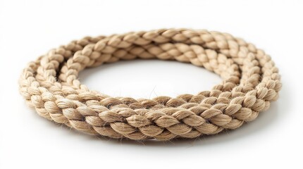 Obraz premium Coiled Hemp Rope