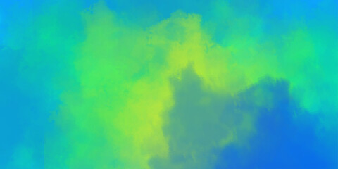 Naklejka premium Abstract Colorful Watercolor Smoke and Cloud Background. Modern Technology Blue Ink Splashes, Soft Texture and Pastel Fantasy Sky Design. Vector Illustration.
