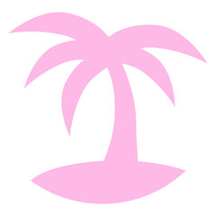 Palm Island Tree Beach Vacation Coconut Sea Cool Design Lover Art Vector Illustration Card T-Shirt Poster Sticker Graphic Print Decorative Drawing Isolated Logo Decoration Symbol Creative Cool Style
