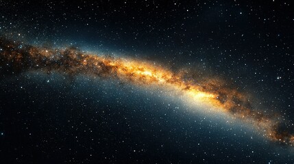 Obraz premium A large star, illuminated by a radiant yellow light, is captured in a close-up photograph against the vast expanse of the sky