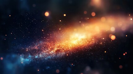   A clear close-up of a bright yellow and blue object on a black background