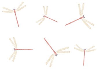 トンボ柄の背景素材 © KABUTO