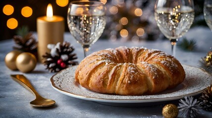 New Year's table background