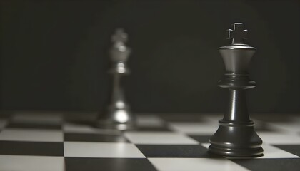 black chess pawn create with ai