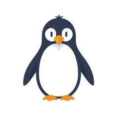 Obraz premium simple minimalist penguin vector illustration isolated