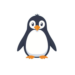 Naklejka premium simple minimalist penguin vector illustration isolated