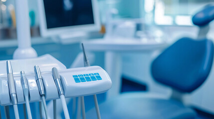 Dental care, modern clinic, 3d rendering