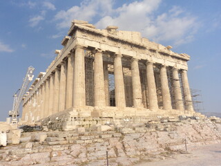 Obraz premium sun day at acropolis