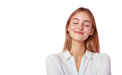 Portrait of a Happy Woman With Transparent Background