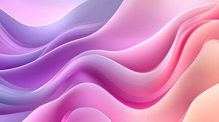 Fototapeta premium Soft Pink and Purple Wavy Abstract Background