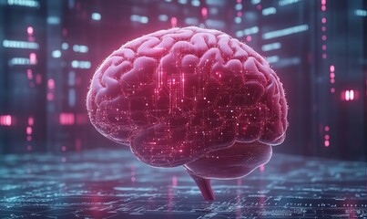 Human Brain Connected to AI Network Representing Business Growth Concepts